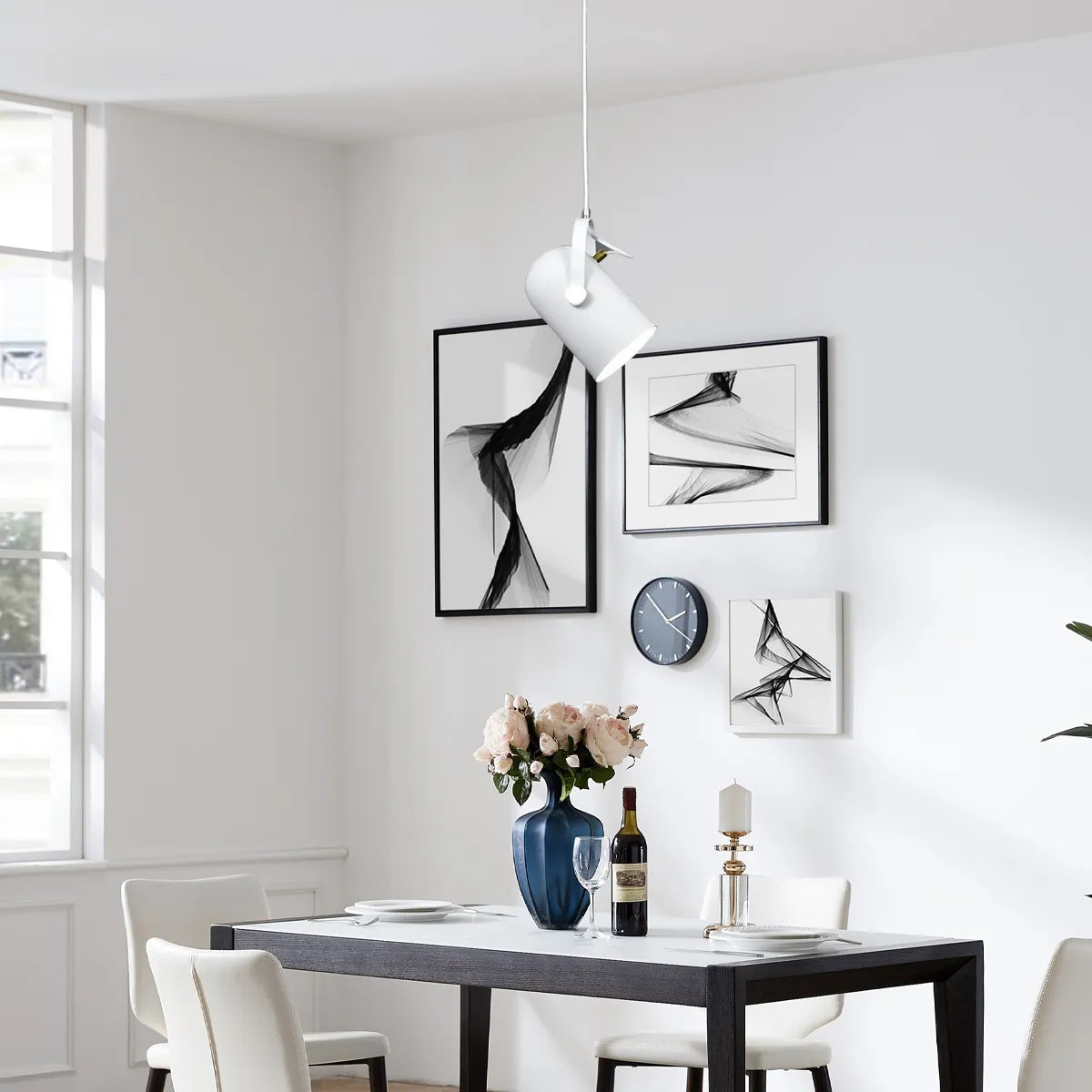 Pendant Light – Angle-Adjustable Metal Fixture for Bedroom